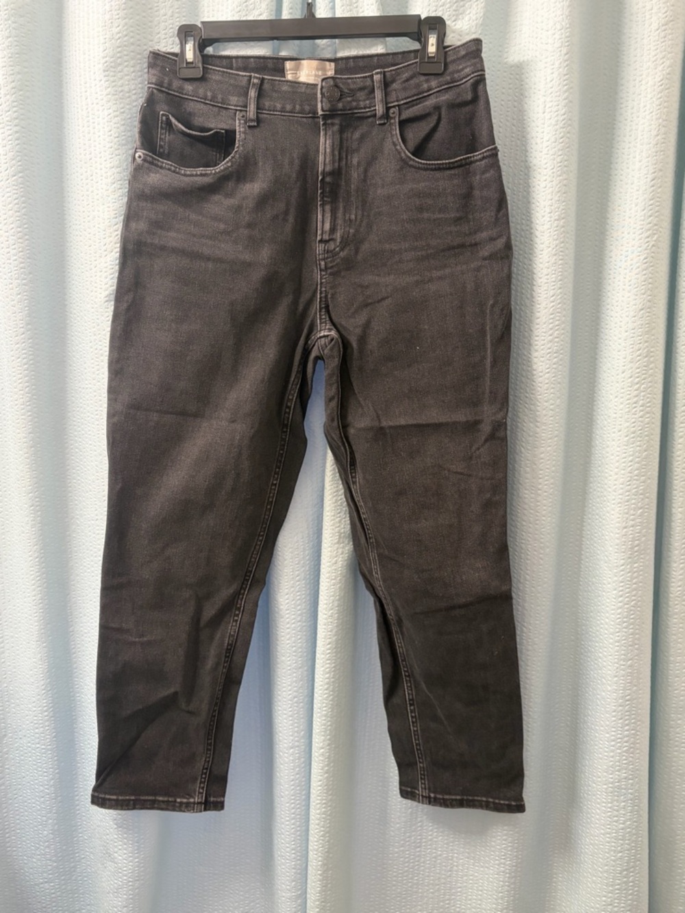 Everlane Classic Black High-Waist Ankle Jeans